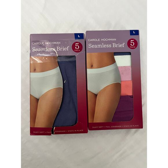 Carole Hochman Seamless Brief 5-Pack (Size L) - New In Box - Picture 6 of 10